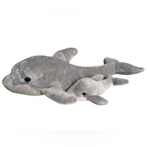 Dolphin and baby dolphin, stuffed animal